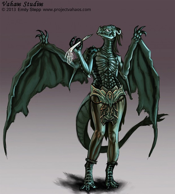 dragon humanoid emily stepp